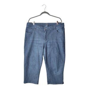 Riders by Lee Plus Size Dark Wash Capri Jeans
